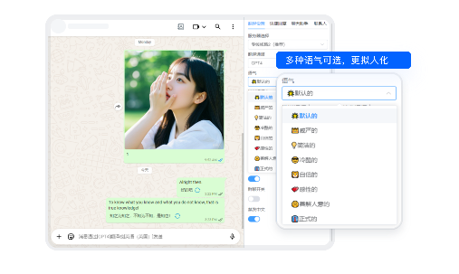 AI翻译聊天界面